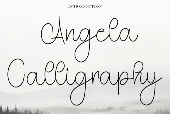 Angela Calligraphy: A Light, Elegant Script Font for Thoughtful Editorial Design