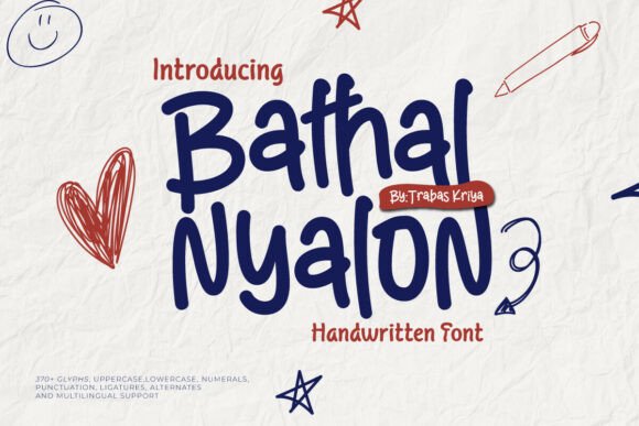 Bathal Nyalon: A Handwritten Font That Feels Like a Conversation