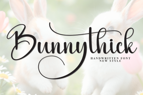 Bunnythick: A Handwritten Script Font That Elevates Digital Branding