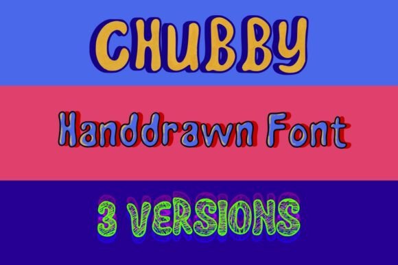 Chubbytextured Regular: A Handdrawn Font with Editorial Warmth