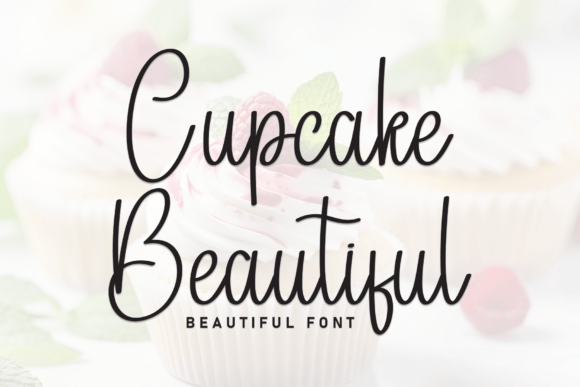 Cupcake Beautiful: A Refined Script Font for Digital Branding