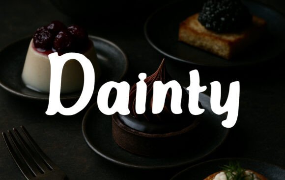 Dainty Font: A Warm, Playful Script for Small Business Branding