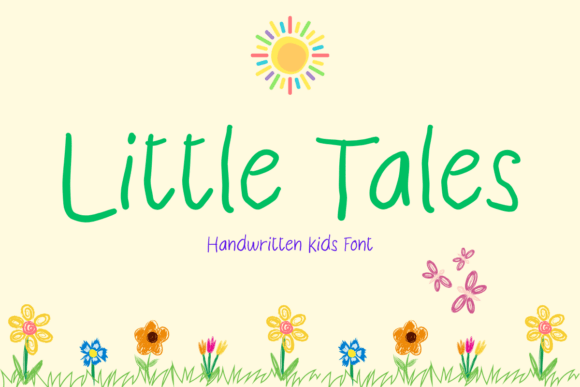 Little Tales: A Handwritten Kids Font That Feels Like Storytime Online