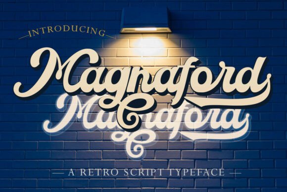 Magnaford: A Retro Script Font That Works on Modern Websites