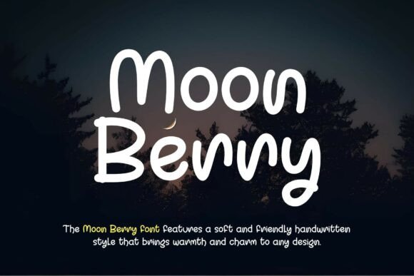 Moon Berry: A Warm, Handwritten Font That Elevates Small Business Branding