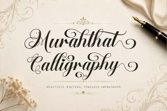 Murahthat Calligraphy: A Premium Script Font That Elevates Your Brand