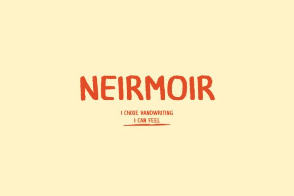 Neirmoir: A Bold Handwritten Font for Expressive Web Headlines