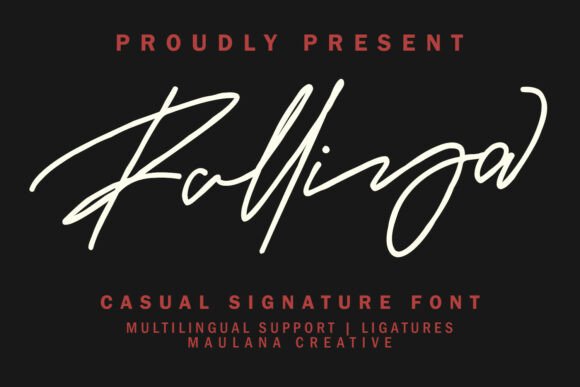 Ralliya: A Handcrafted Script Font That Feels Like a Warm Welcome