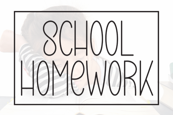 School Homework Font: Friendly, Consistent Branding for Small Businesses
