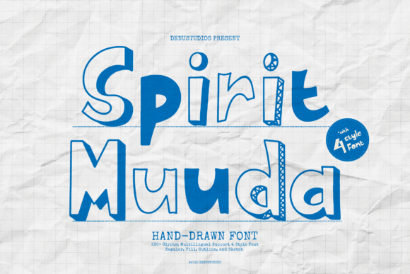 Spirit Muuda: A Playful, Hand-Drawn Font for Makers