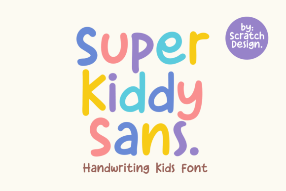 Super Kiddy Sans: A Playful Yet Polished Script Font for Brand Identity