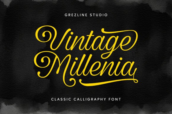 Vintage Millenia: A Thoughtful Script Font for Editorial Moments