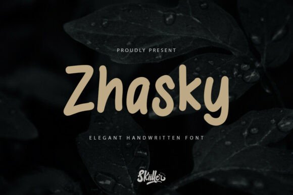 Zhasky: A Bold Handwritten Typeface for Campaign Headlines